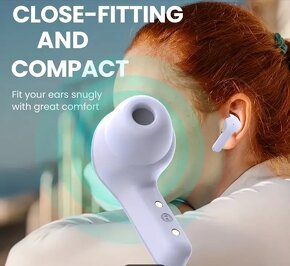 Bezdrátová sluchátka s LED displejem,a silikonovým krytem - 11