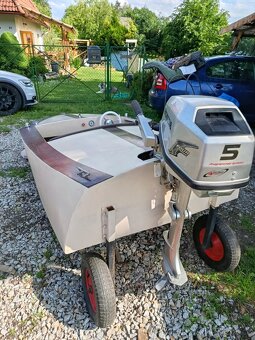 Nová loď s lodním motorem Honda 5HP dlouhá noha 4takt  - 11