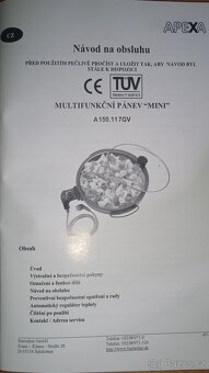 Elektrická multifunkční pánev zn. Apexa - 11