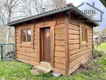 Zahrada s chatou, pergola s krbem, skleník a sklep (výstavba - 11