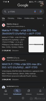Vrták SDS-max 28x550/670 Makita - 11