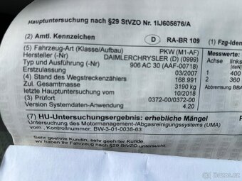 Mercedes-Benz Sprinter rok 2007, tažné 3,5 t - 11