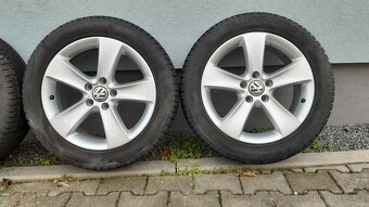 Alu kola 5x112 r17 zimní pneu vw passat b7 alltrack - 11