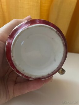 Starý hrnek - kafáč 3 ks; motivy - koně, krávy, jelen, srny - 11