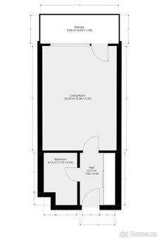 Pronájem bytu 1+kk, Domalípova, Hloubětín,  21000 Kč/měs, 32 - 11