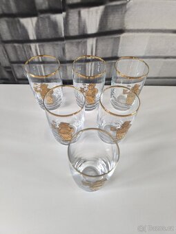 Sada 6ti ks starožitných skleniček - Švejk - 11