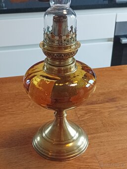 STAROŽITNÁ ART DECO PETROLEJKA A&P GAUDARD, 20.–30. LÉTA - 11