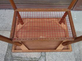 Dřevěný stolek s výpletem 60. léta - M. Navrátil - 11