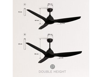 Stropní ventilátor IKOSH s dálkovým ovládáním - 11