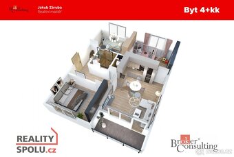 Prodej, byty/4+kk, 74 m2, Mechová 3623/7, Mšeno nad Nisou, 4 - 11