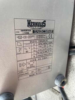 SVÁŘEČKA HERKULES INVERTER I 130A - 11