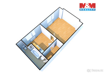 Pronájem bytu 1+1, 38 m², Děčín, ul. Teplická - 11