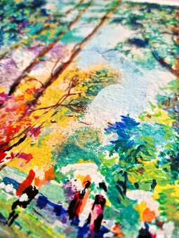 DIMITRI POLAK (podpísaný) impresionistická krajina, serigraf - 11