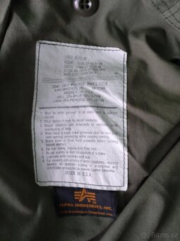 BUNDA PARKA M65 ALPHA INDUSTRIES OLIVE L/R - 11