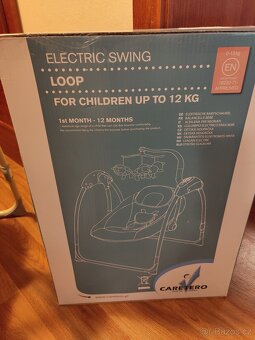 Dětská houpačka Caretero Loop béžová - 11