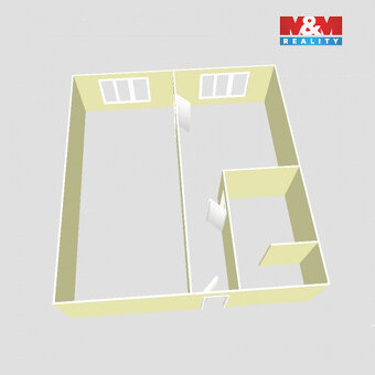 Pronájem bytu 1+1, 40 m², Příbram, ul. Mariánská - 11