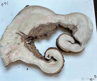 Atypické dřevo koláče na epoxid - kaštan - 11