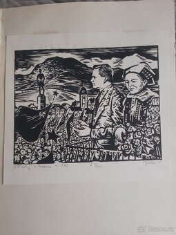 Volná grafika soubor 10ks 1955 - 11