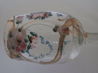 Historická sklenička, ručně malovaná, 19. - poč. 20. století - 11