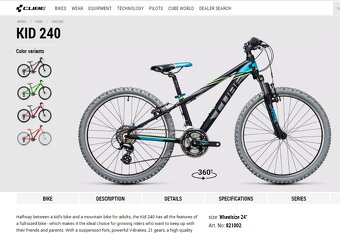 Dětské kolo Cube Kid 240 - 11