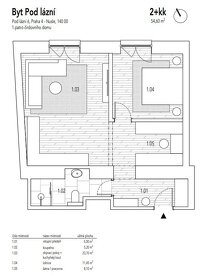 Moderní byt 2+kk, 55 m² v klidné lokalitě Prahy 4 - Nusle - 11