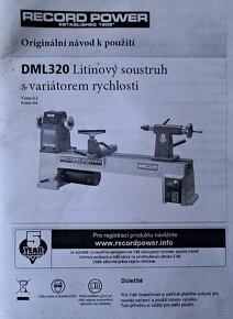 Soustruh na dřevo Record Power DML 320 - 11
