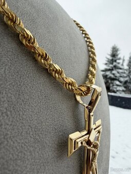 Zlaty kříž - přívěsek 19.67g 585 14k - NOVY NENOŠENÝ ZLATO - 11