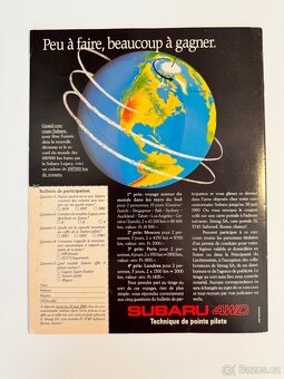 Prospekt Subaru rok 1990 francie - 11