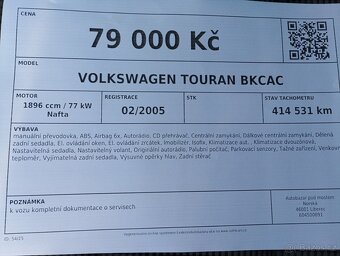 Volkswagen Touran BKCAC - 11