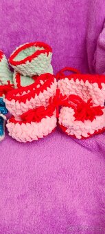 Krásné nové dětské botičky domácí výroby nepoužité - 11