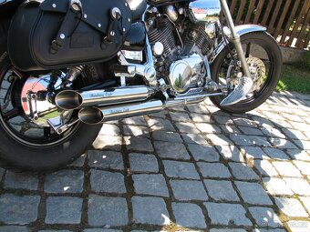 Yamaha Virago Nové Nerezové Laděné Výfuky Thundering Eagle - 11
