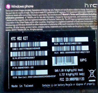 HTC HD2 historická lahůdka -první windows KRABICOVKAs - 11