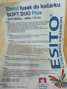 Zimní fusak do kočáru soft duo plus Esito - 11