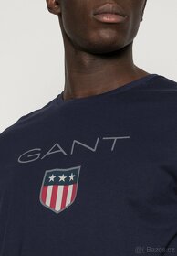 Nové pánské tričko GANT | XL | tmavě modré | Regular Fit - 11