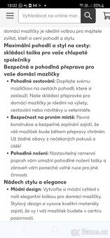 Cestovní taška pro psy a kočky, NOVÁ - 11