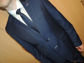 Pánský oblek vel. 48 tmavě modrý na postavu 170-175 cm - 11
