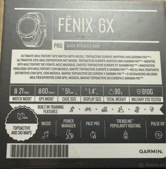 Garmin Fenix 6X Pro – Kompletní balení, displej jako nový - 11