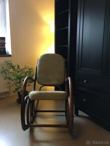 Starožitné houpací křeslo Thonet - 11