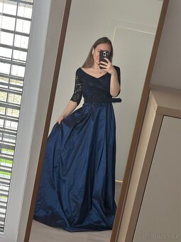 Nádherné plesové šaty velikosti 38 / M - 11