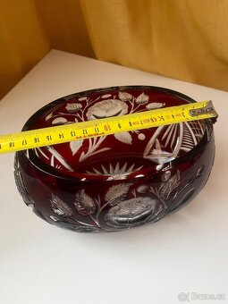 Rubínový koš / mísa - 11