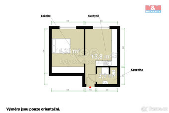 Pronájem bytu 2+kk, 36 m², Plzeň, ul. Macháčkova - 11