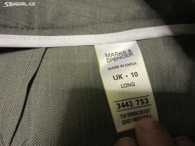 Kalhot.kostým M&S, vel. kalhot 38 a saka 42. - 11