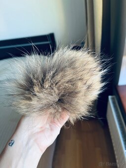 Dětská zimní čepice s pravou bambulí – pro holčičku - 11