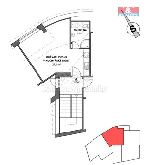 Pronájem bytu 1+kk, 33 m², Česká Třebová, ul. Riegrova - 11
