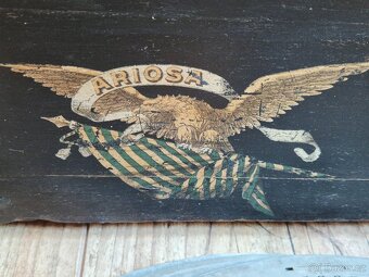 Starožitný hrací stroj, flašinet Ariosa, 1898, Německo - 11