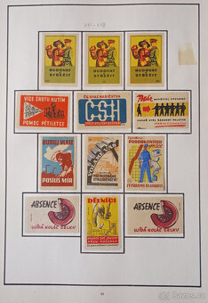 Album zápalkových nálepek 1945 - 1958 č.2 - 11
