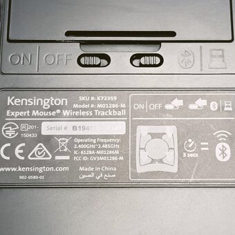 Kensington Expert Mouse Wireless – bezdrátový trackball - 11