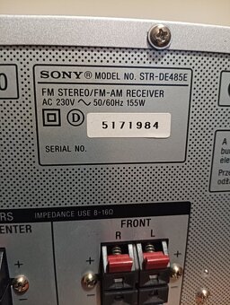 SONY STEREO RECEIVER STR-DE485E - 11