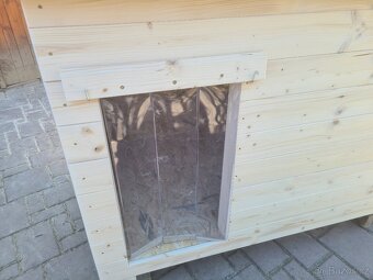 Psí bouda s krytinou a zástěnou (PALUBKY/OSB), 6 velikostí - 11