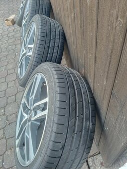 ALU kola R19 5x112, 245/40 letní pneu - 11